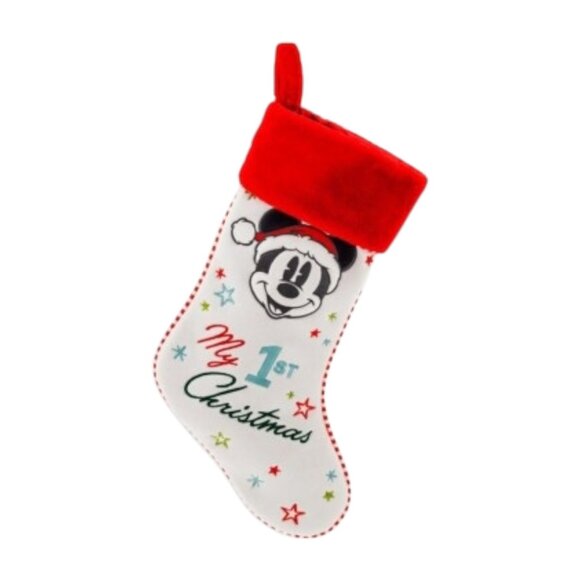 Disney Baby’s First Christmas Mickey Mouse My 1st Christmas Holiday Stocking - Picture 7 of 7